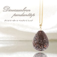 画像1: 【 一点もの 】ダイナソーボーン ペンダントトップ K18 アメリカ産 日本製  ネックレス お守り 浄化 天然石 パワーストーン (1)