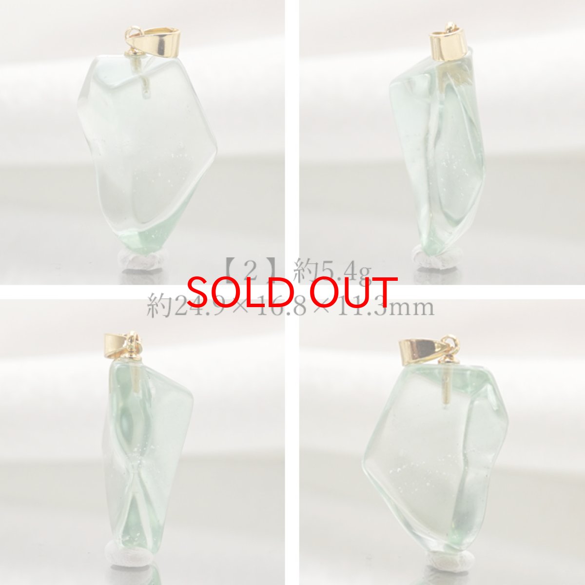 画像3: 【 一点物 】 アンダラクリスタル ペンダントトップ アメリカ産 Andara crystal 【 水研磨 】 原石 ネックレス 日本製 necklace 天然石 パワーストーン カラーストーン (3)