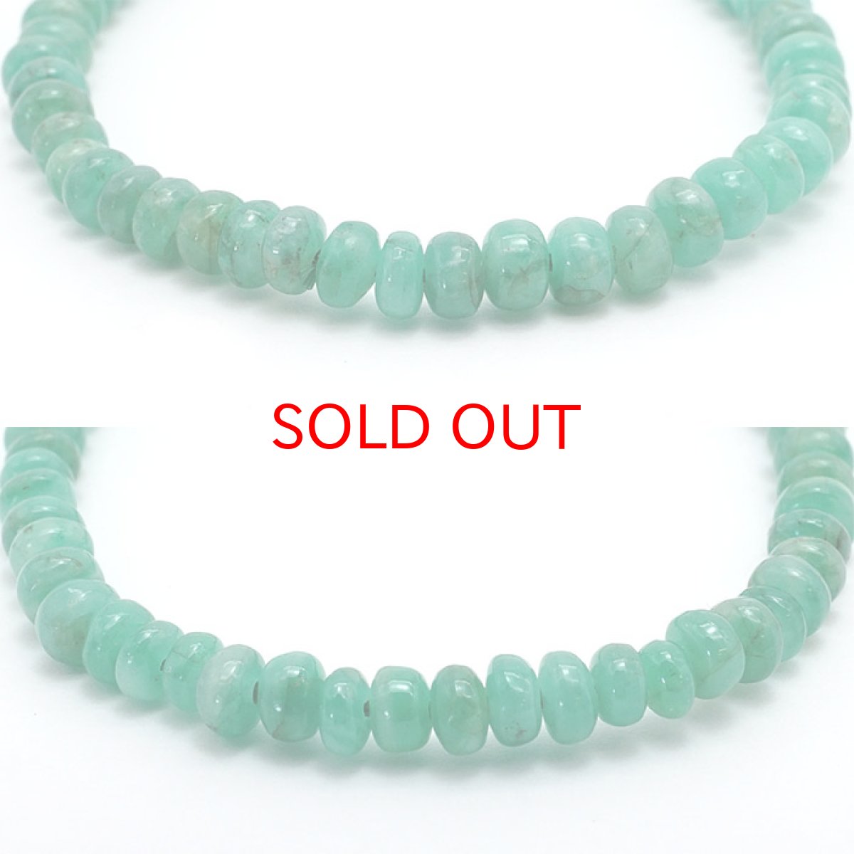 画像2: 【1点もの】エメラルドブレスレット ソロバンカット 約4×2ｍｍ コロンビア産 緑柱石 5月誕生石 天然石 パワーストーン 【送料無料】 カラーストーン (2)