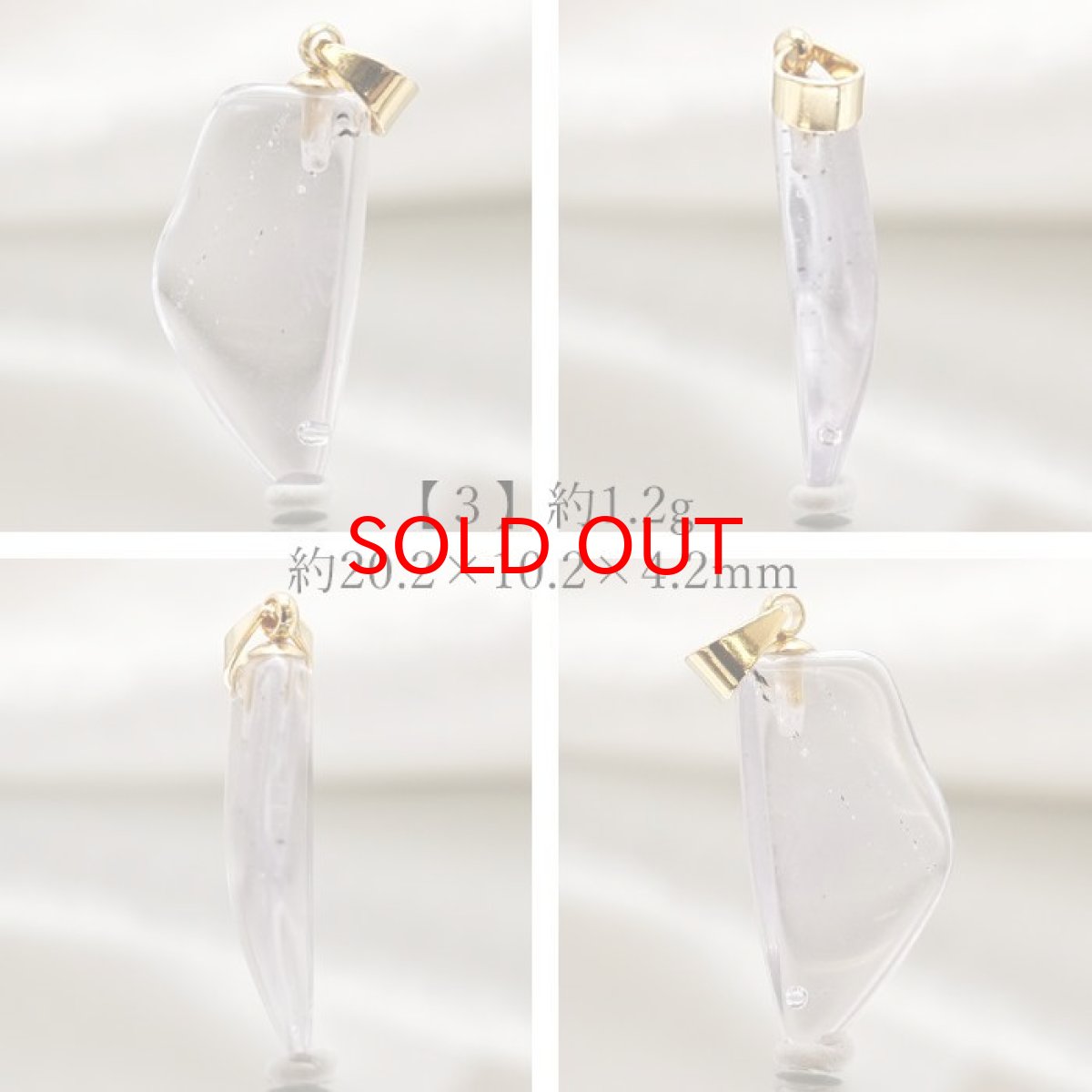 画像4: 【 一点物 】 アンダラクリスタル ペンダントトップ アメリカ産 Andara crystal 【 水研磨 】 原石 ネックレス 日本製 necklace 天然石 パワーストーン カラーストーン (4)