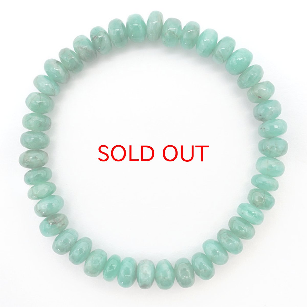 画像4: 【1点もの】エメラルドブレスレット ソロバンカット 約6×3mm コロンビア産 緑柱石 5月誕生石 天然石 パワーストーン 【送料無料】 カラーストーン (4)