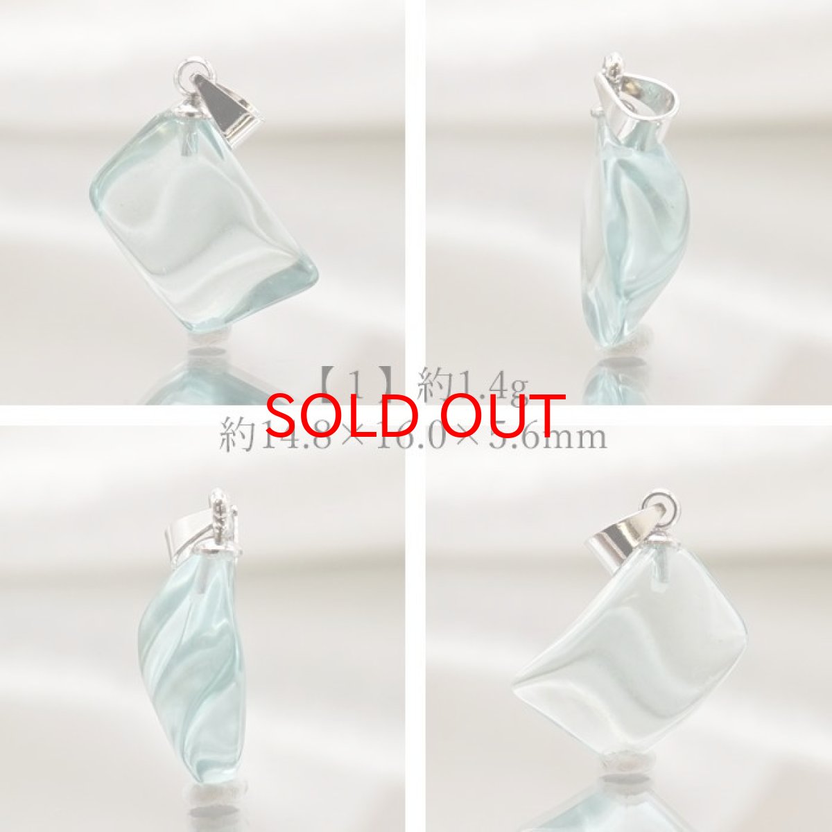 画像2: 【 一点物 】 アンダラクリスタル ペンダントトップ アメリカ産 Andara crystal 【 水研磨 】 原石 ネックレス 日本製 necklace 天然石 パワーストーン カラーストーン (2)