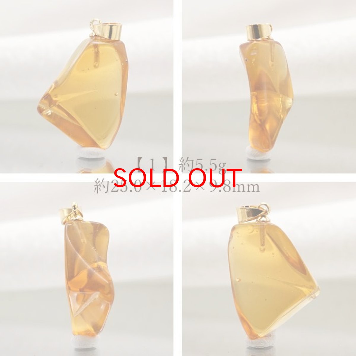 画像2: 【 一点物 】 アンダラクリスタル ペンダントトップ アメリカ産 Andara crystal 【 水研磨 】 原石 ネックレス 日本製 necklace 天然石 パワーストーン カラーストーン (2)