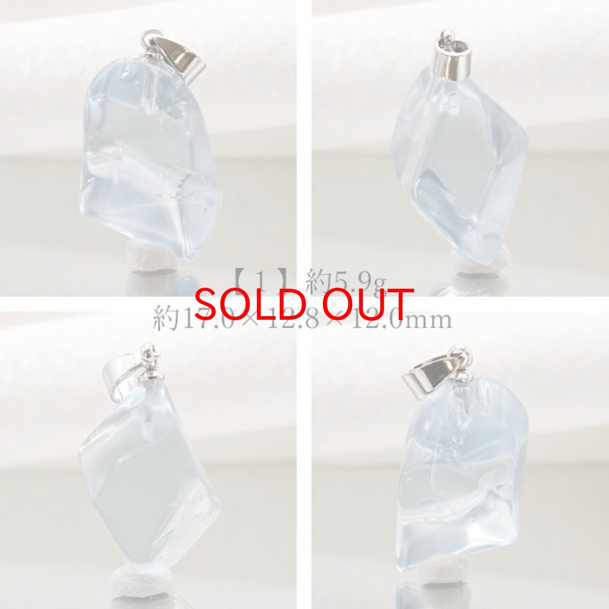 画像2: 【 一点物 】 アンダラクリスタル ペンダントトップ アメリカ産 Andara crystal 【 水研磨 】 原石 ネックレス 日本製 necklace 天然石 パワーストーン カラーストーン (2)