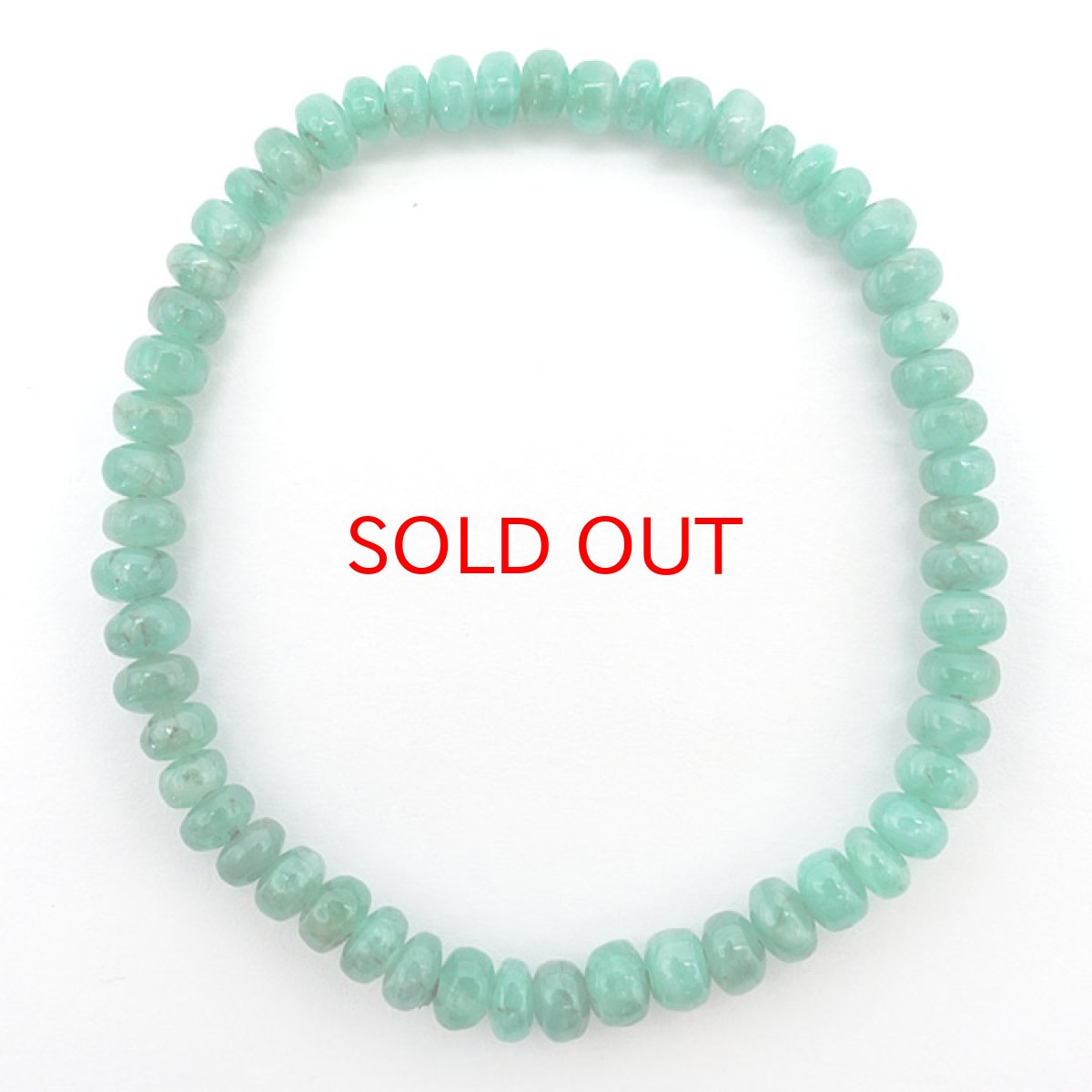 画像4: 【1点もの】エメラルドブレスレット ソロバンカット 約4×2ｍｍ コロンビア産 緑柱石 5月誕生石 天然石 パワーストーン 【送料無料】 カラーストーン (4)