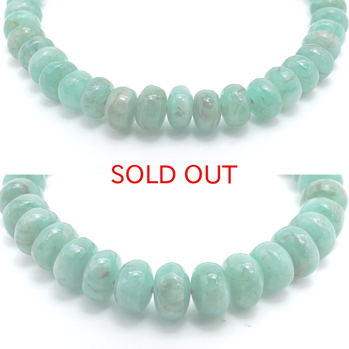 画像2: 【1点もの】エメラルドブレスレット ソロバンカット 約5×3mm コロンビア産 緑柱石 5月誕生石 天然石 パワーストーン 【送料無料】 カラーストーン (2)