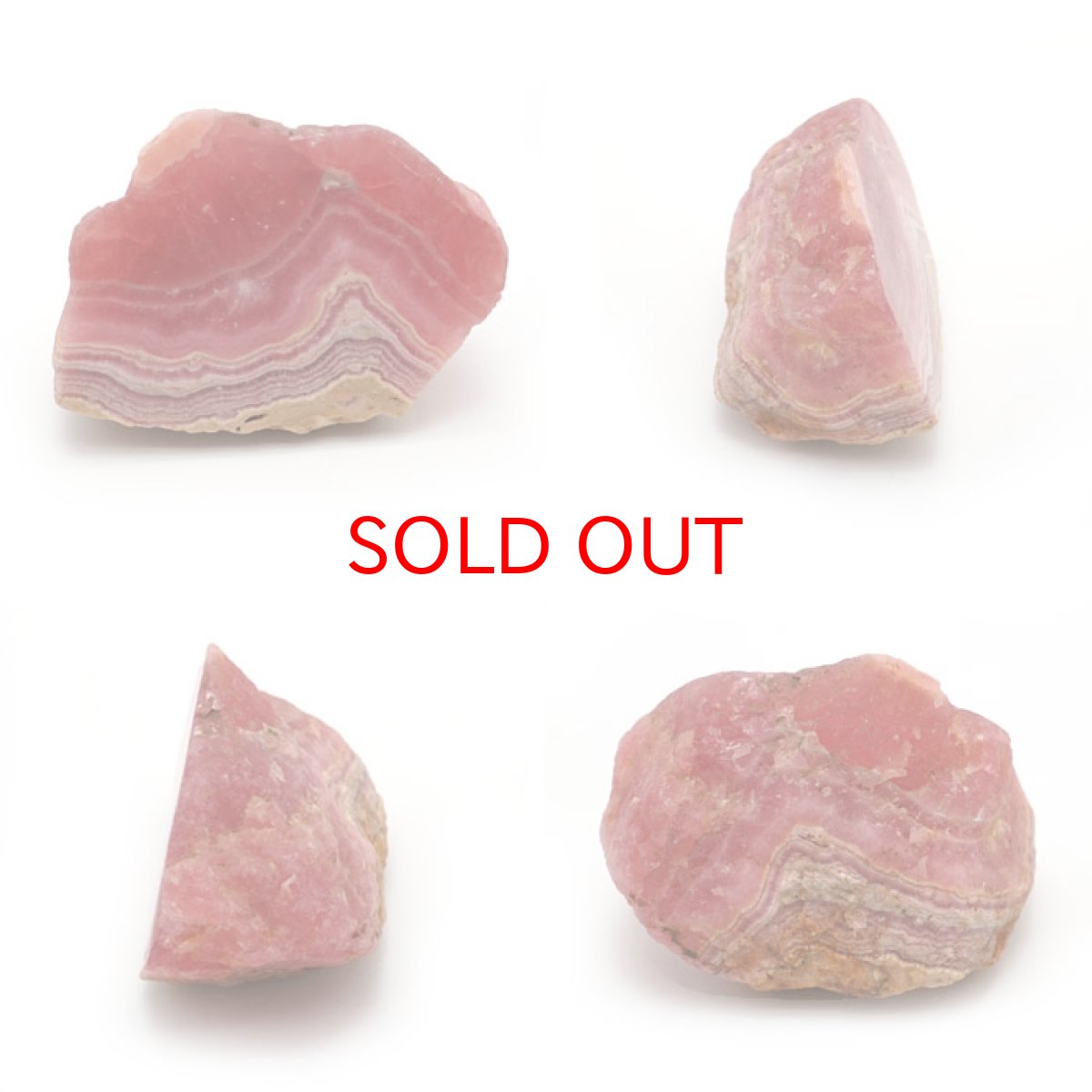 画像2: 【一点物】 インカローズ ロードクロサイト 原石 アルゼンチン産 65.4g Inca Rose Rhodochrosite 天然石 パワーストーン カラーストーン (2)