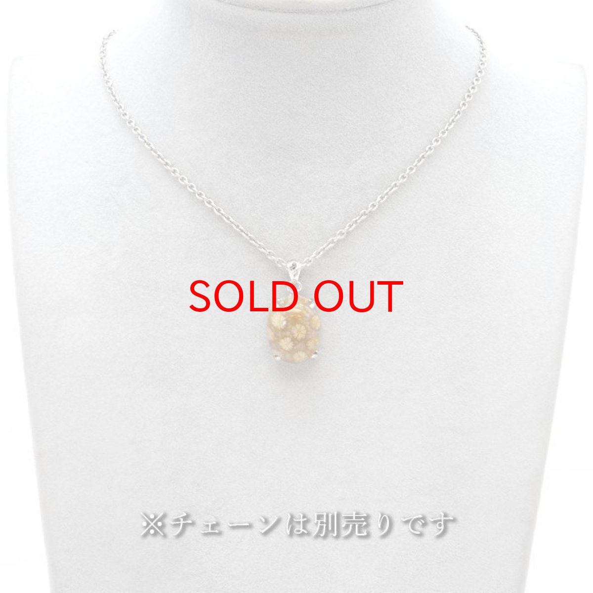 画像4: フォッシルコーラル ペンダントトップ 珊瑚 化石 インドネシア産 日本製 Fossil coral 【 1点もの 】 ネックレス ペンダント シルバー necklace pendant 浄化 お守り 天然石 パワーストーン カラーストーン (4)