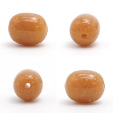 画像2: 【 一粒売り 】 翡翠 ビーズ 約8×10mm ミャンマー産 ルールートン 日本製 Jade Jadeite ひすい ヒスイ お守り 天然石 パワーストーン カラーストーン (2)