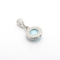 画像3: 【 一点もの 】ラリマー ペンダントトップ ドミニカ産 日本製 Larimar ブルー・ペクトライト ネックレス お守り 浄化 天然石 パワーストーン カラーストーン (3)