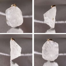 画像2: フェナカイト ラフ 原石 ペンダントトップ K18 15.75ct 日本製【 1点もの 】ロシア産 ラフ原石 Phenakite 希少石 レア  誕生石 天然石 原石アクセサリー フェナス石 鉱物 pendant ネックレス 【 送料無料 】パワーストーン 浄化 お守り 天然石 カラーストーン (2)