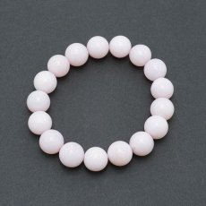 画像3: ピンクオパール ブレスレット オーストラリア産 丸玉 12mm Pink Opal 【 一点もの 】 蛋白石 キューピットストーン ミルキーピンクカラー 10月誕生石  鉱物 1点もの お守り 浄化 天然石 パワーストーン カラーストーン (3)