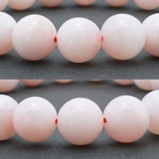 画像2: ピンクオパール ブレスレット Aランク オーストラリア産 丸玉 10mm Pink Opal 【 一点もの 】 蛋白石 キューピットストーン ミルキーピンクカラー 10月誕生石  鉱物 1点もの お守り 浄化 天然石 パワーストーン カラーストーン (2)