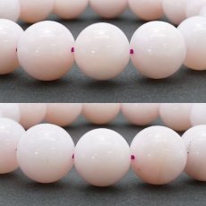 画像2: ピンクオパール ブレスレット オーストラリア産 丸玉 12mm Pink Opal 【 一点もの 】 蛋白石 キューピットストーン ミルキーピンクカラー 10月誕生石  鉱物 1点もの お守り 浄化 天然石 パワーストーン カラーストーン (2)