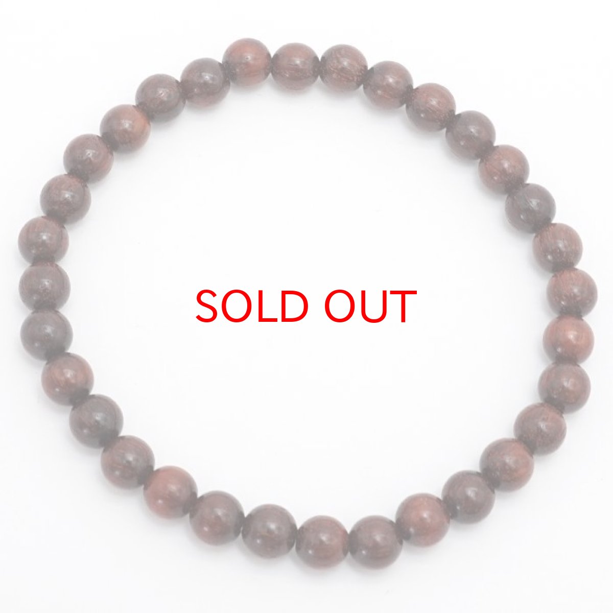 画像3: パワーズウッド 紫檀 Rose Wood ブレスレット 6mm 天然木 (3)