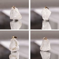 画像2: フェナカイト ラフ 原石 ペンダントトップ K18 8.1ct AAランク 日本製【 1点もの 】ロシア産 ラフ原石 Phenakite 希少石 レア  誕生石 天然石 原石アクセサリー フェナス石 鉱物 pendant ネックレス 【 送料無料 】パワーストーン 浄化 お守り 天然石 カラーストーン (2)