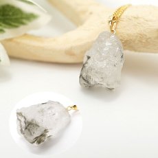 画像3: フェナカイト ラフ 原石 ペンダントトップ K18 21.1ct AAランク 日本製【 1点もの 】ロシア産 ラフ原石 Phenakite 希少石 レア  誕生石 天然石 原石アクセサリー フェナス石 鉱物 pendant ネックレス 【 送料無料 】パワーストーン 浄化 お守り 天然石 カラーストーン (3)