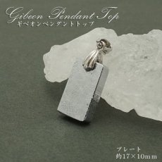 画像1: 【一点物】 ギベオン プレート 隕石 gibeon シルバー ペンダントトップ top SV925 シルバー 天然石 パワーストーン カラーストーン (1)