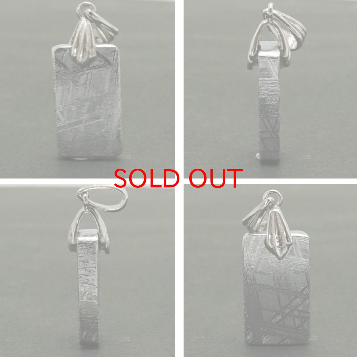 画像2: 【一点物】 ギベオン プレート 隕石 gibeon シルバー ペンダントトップ top SV925 シルバー 天然石 パワーストーン カラーストーン (2)