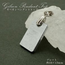 画像1: 【一点物】 ギベオン プレート 隕石 gibeon シルバー ペンダントトップ top SV925 シルバー 天然石 パワーストーン カラーストーン (1)