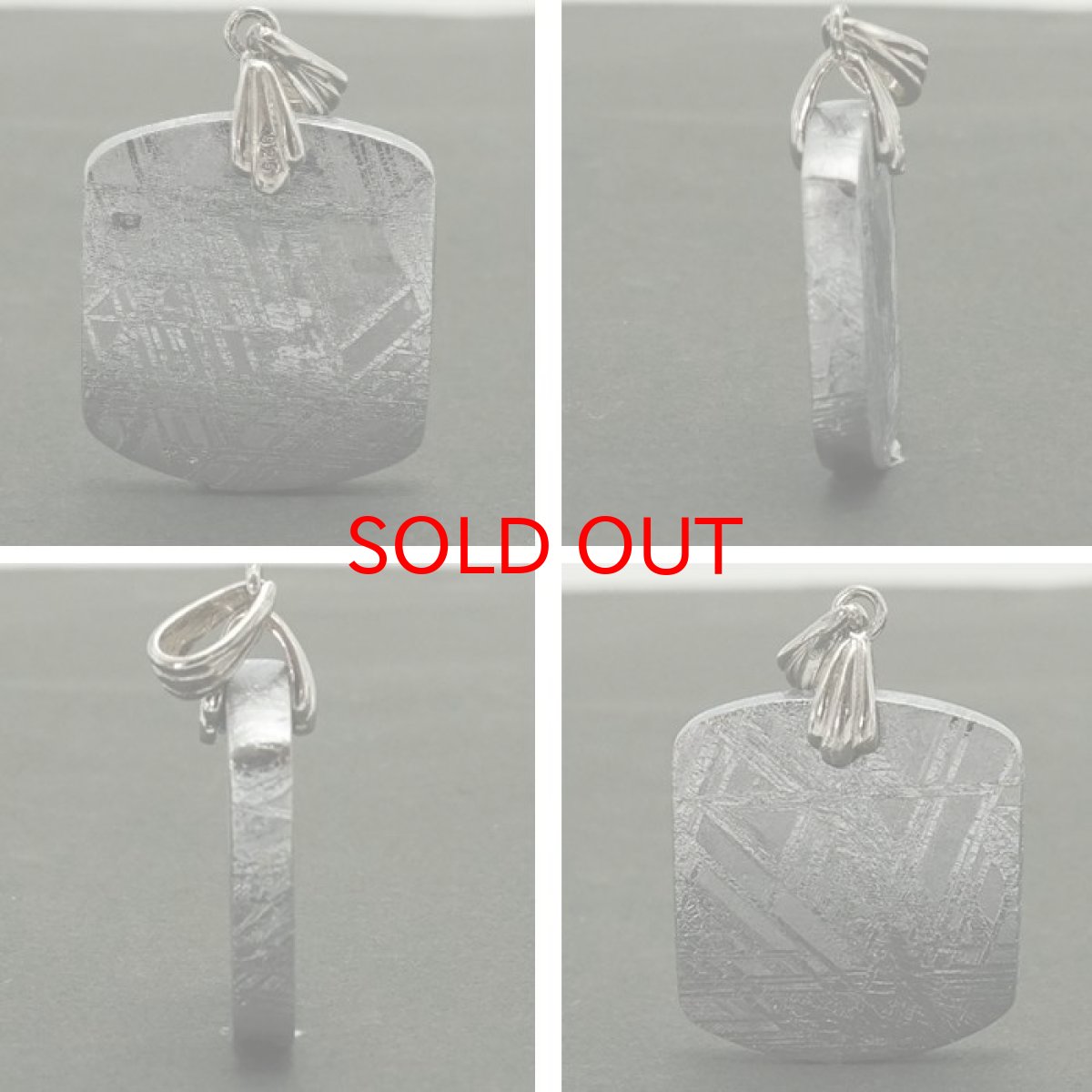 画像2: 【一点物】 ギベオン プレート 隕石 gibeon シルバー ペンダントトップ top SV925 シルバー 天然石 パワーストーン カラーストーン (2)