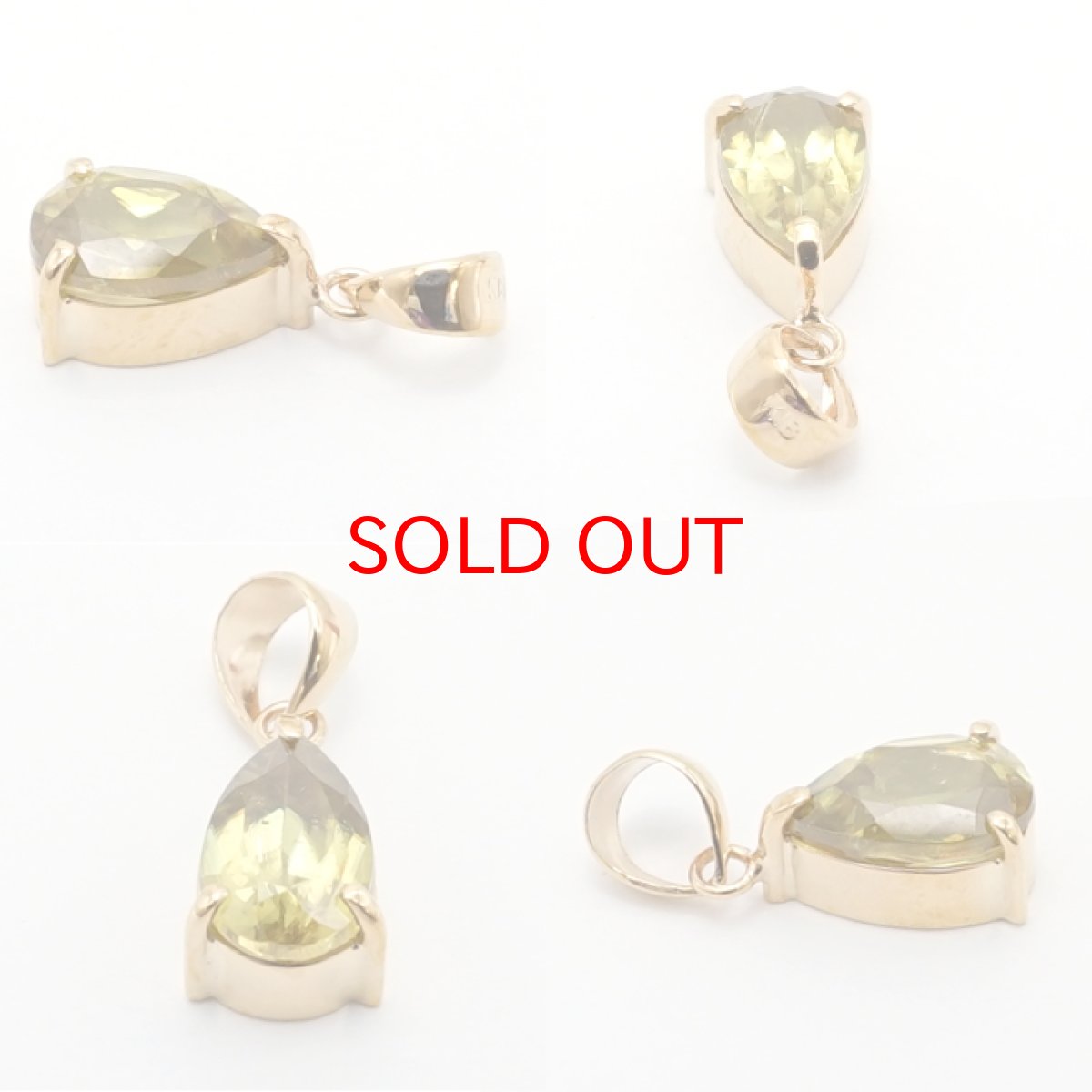 画像2: 【 1点もの 】スフェーンペンダント 1.3ct  K18 一粒 ペンダント シンプルペンダント マダガスカル産 ゴールド ネックレス necklace 天然石 パワーストーン 【送料無料】 カラーストーン (2)