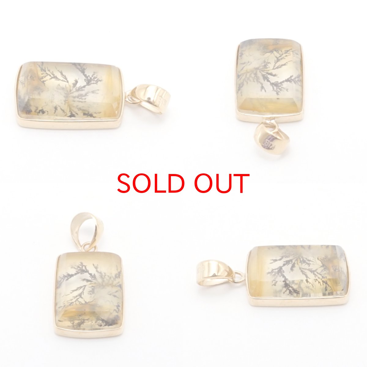 画像2: 【 一点もの 】 デンドリティッククォーツ ペンダントトップ 4.19ct ブラジル産 日本製 デンドライト K18 一粒ペンダント シンプルペンダント 天然石 パワーストーン カラーストーン (2)