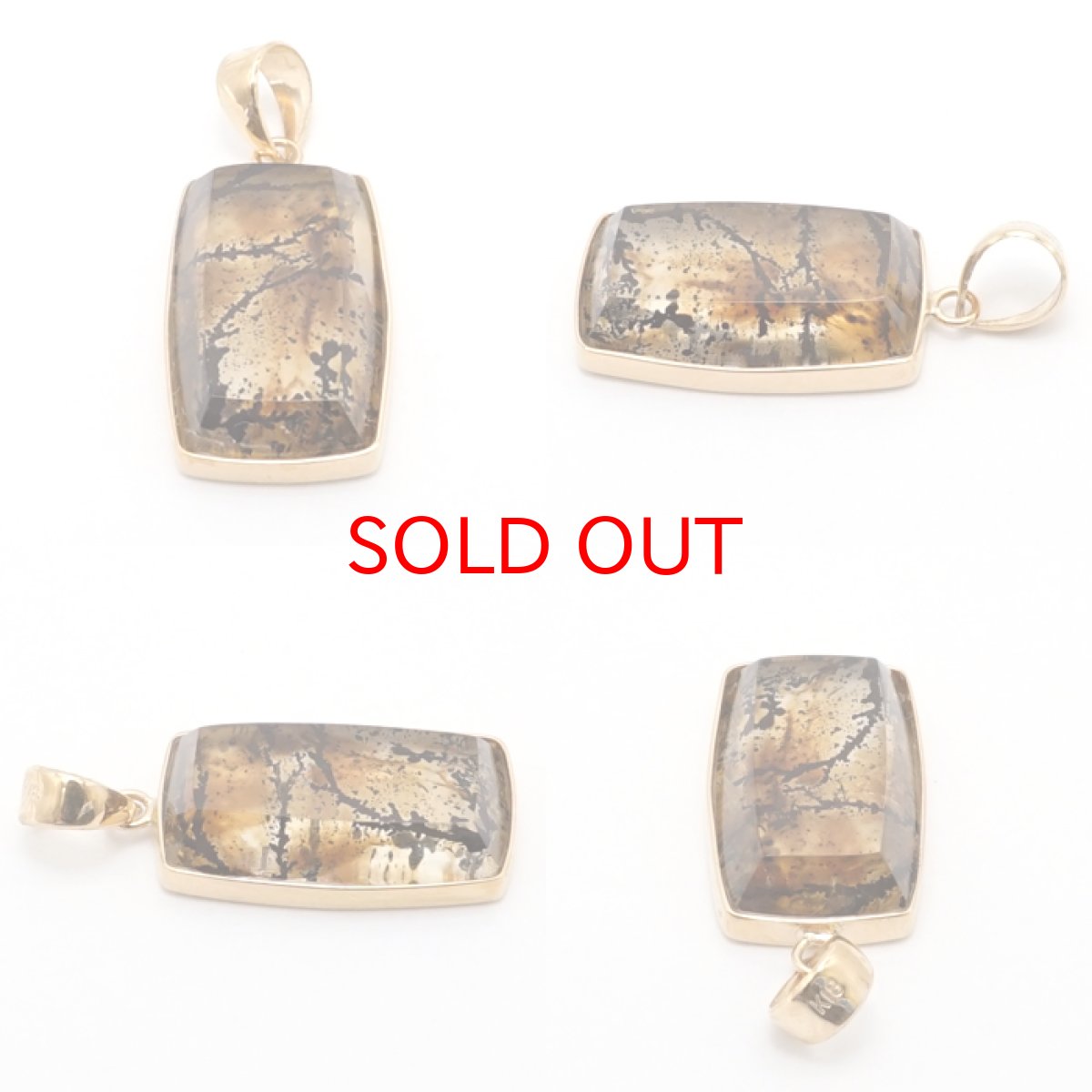 画像2: 【 一点もの 】 デンドリティッククォーツ ペンダントトップ 5.44ct ブラジル産 日本製 デンドライト K18 一粒ペンダント シンプルペンダント 天然石 パワーストーン カラーストーン (2)