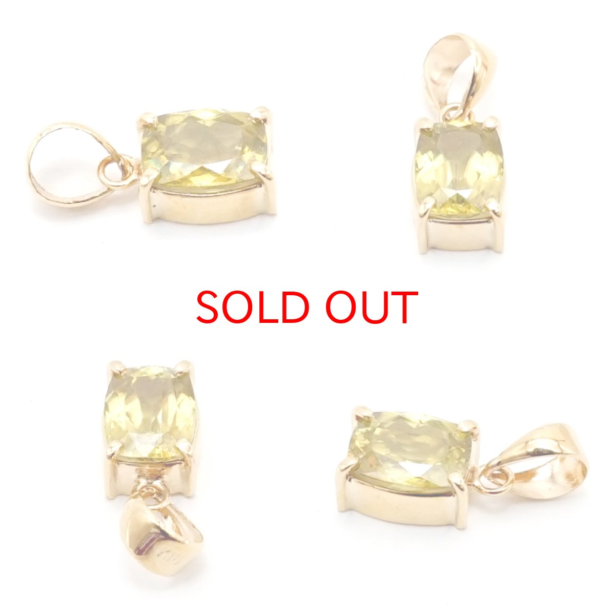 画像2: 【 1点もの 】スフェーンペンダント 0.98ct  K18 一粒 ペンダント シンプルペンダント マダガスカル産 ゴールド ネックレス necklace 天然石 パワーストーン 【 送料無料 】 カラーストーン (2)