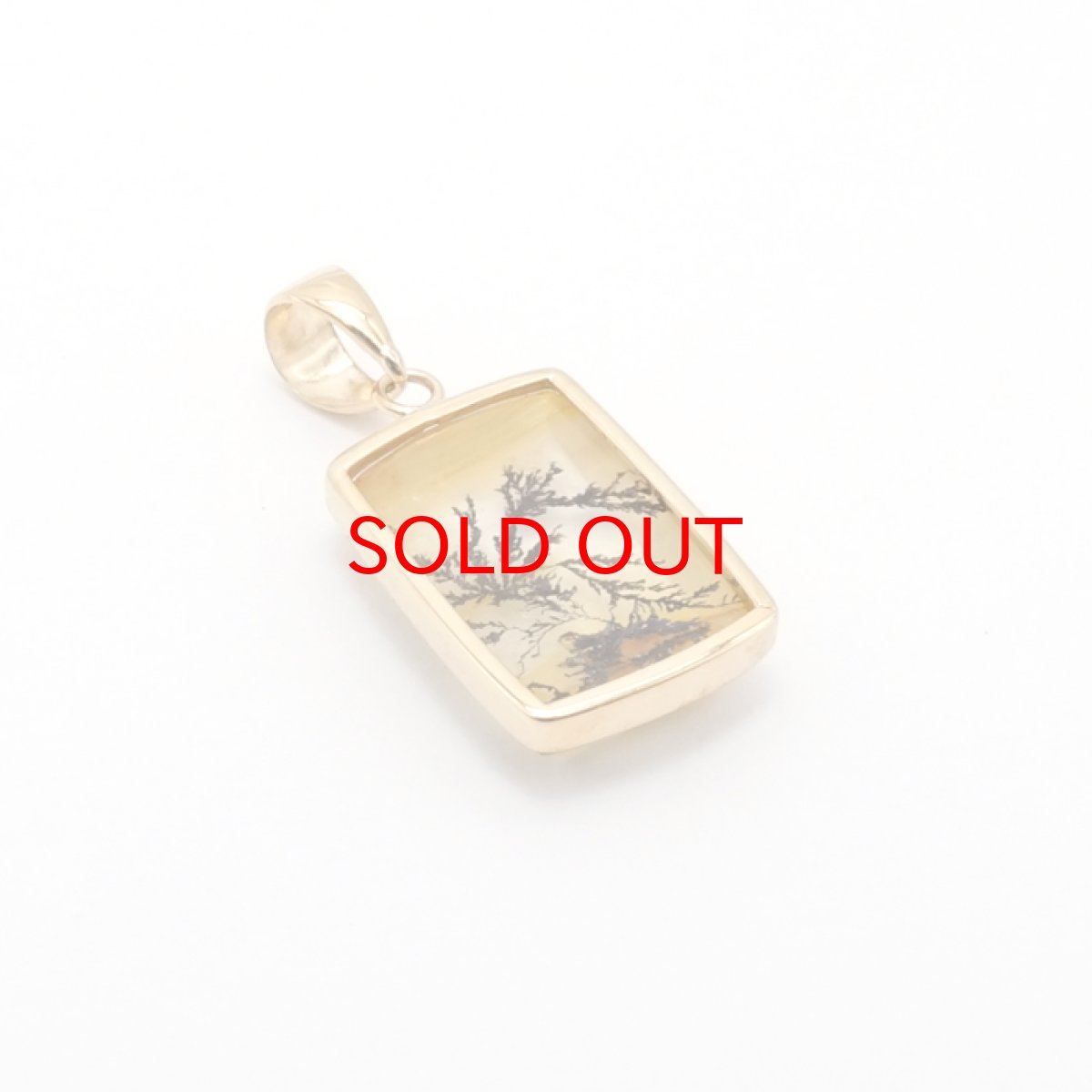 画像3: 【 一点もの 】 デンドリティッククォーツ ペンダントトップ 4.19ct ブラジル産 日本製 デンドライト K18 一粒ペンダント シンプルペンダント 天然石 パワーストーン カラーストーン (3)