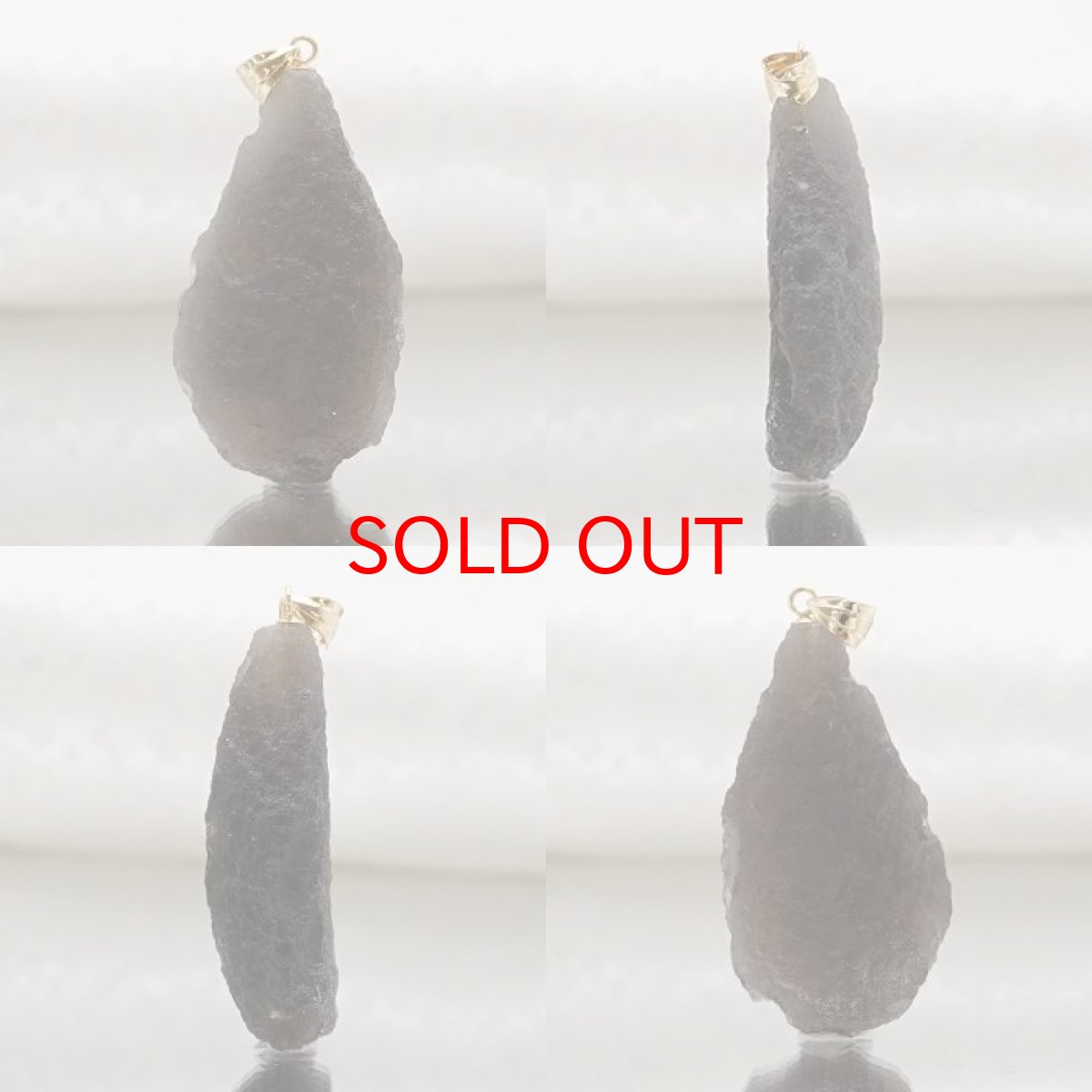 画像2: アグニマニタイト K18 ペンダントトップ インドネシア産 H&E社推奨【 一点物 】 日本製 天然ガラス 超希少石 テクタイト レア 天然石 パワーストーン (2)