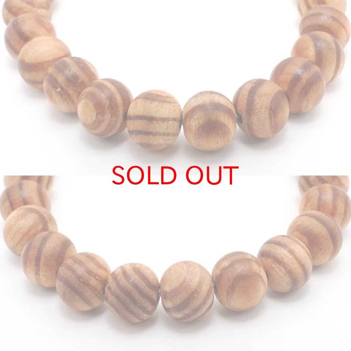 画像2: 【20%OFFセール】 パワーズウッド 出雲黒松 ブレスレット 8mm 島根県産 天然木 (2)