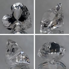 画像2: 【 国産天然石 】 山梨県産 水晶 ルース 4.0ct ハートカット 乙女のハート 【 一点もの 】 天然石 パワーストーン カラーストーン (2)