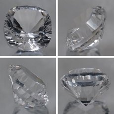 画像2: 【 国産天然石 】 山梨県産 水晶 ルース 6.7ct スクエアカット 【 一点もの 】 天然石 パワーストーン カラーストーン (2)