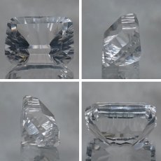 画像2: 【 国産天然石 】 山梨県産 水晶 ルース 7.5ct スクエアカット 【 一点もの 】 天然石 パワーストーン カラーストーン (2)