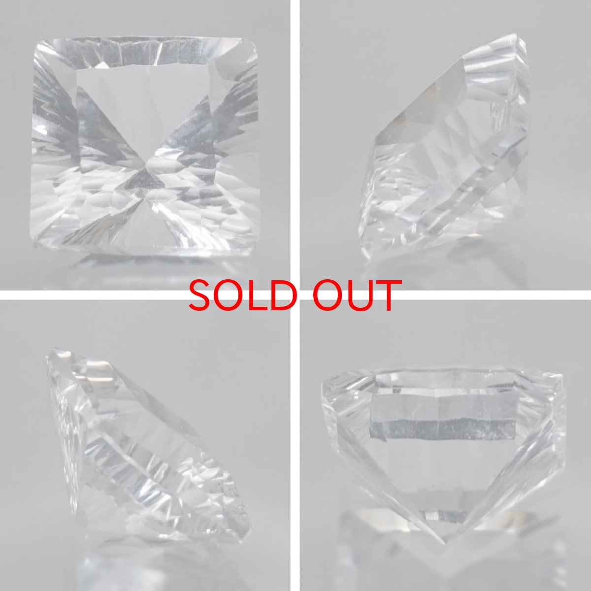 画像2: 【 国産天然石 】 山梨県産 水晶 ルース 3.2ct バゲット 【 一点もの 】 天然石 パワーストーン カラーストーン (2)