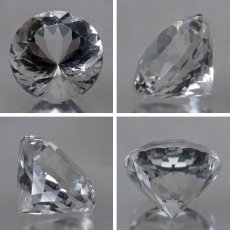 画像2: 【 国産天然石 】 山梨県産 水晶 ルース 2.1ct ラウンドカット 【 一点もの 】 天然石 パワーストーン カラーストーン (2)