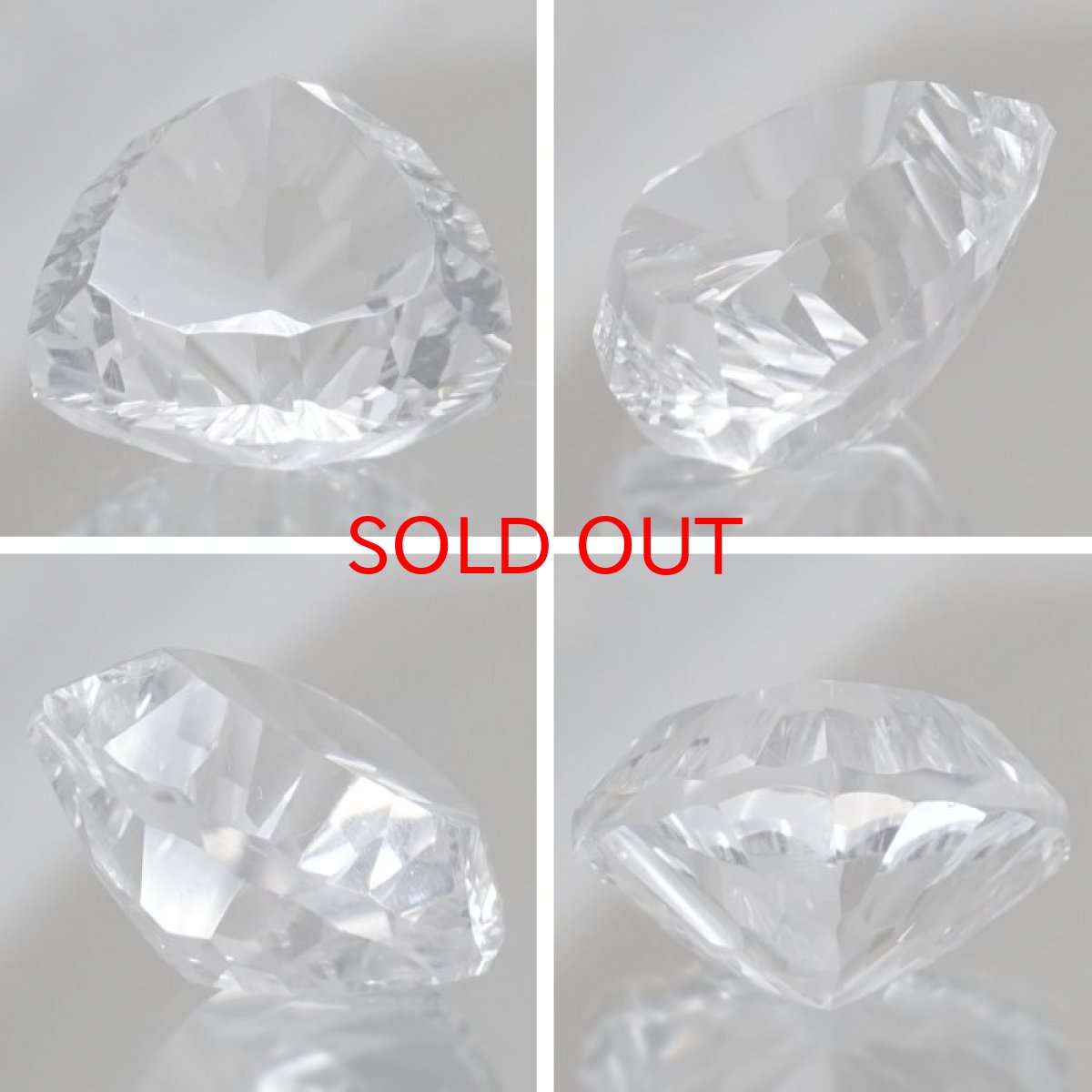 画像2: 【 国産天然石 】 長野県産 水晶 ルース 8.7ct トリリアンカット 【 一点もの 】 天然石 パワーストーン カラーストーン (2)