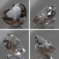 画像2: 【 国産天然石 】 長野県産 水晶 ルース 3.9ct ハートカット ハート 【 一点もの 】 天然石 パワーストーン カラーストーン (2)