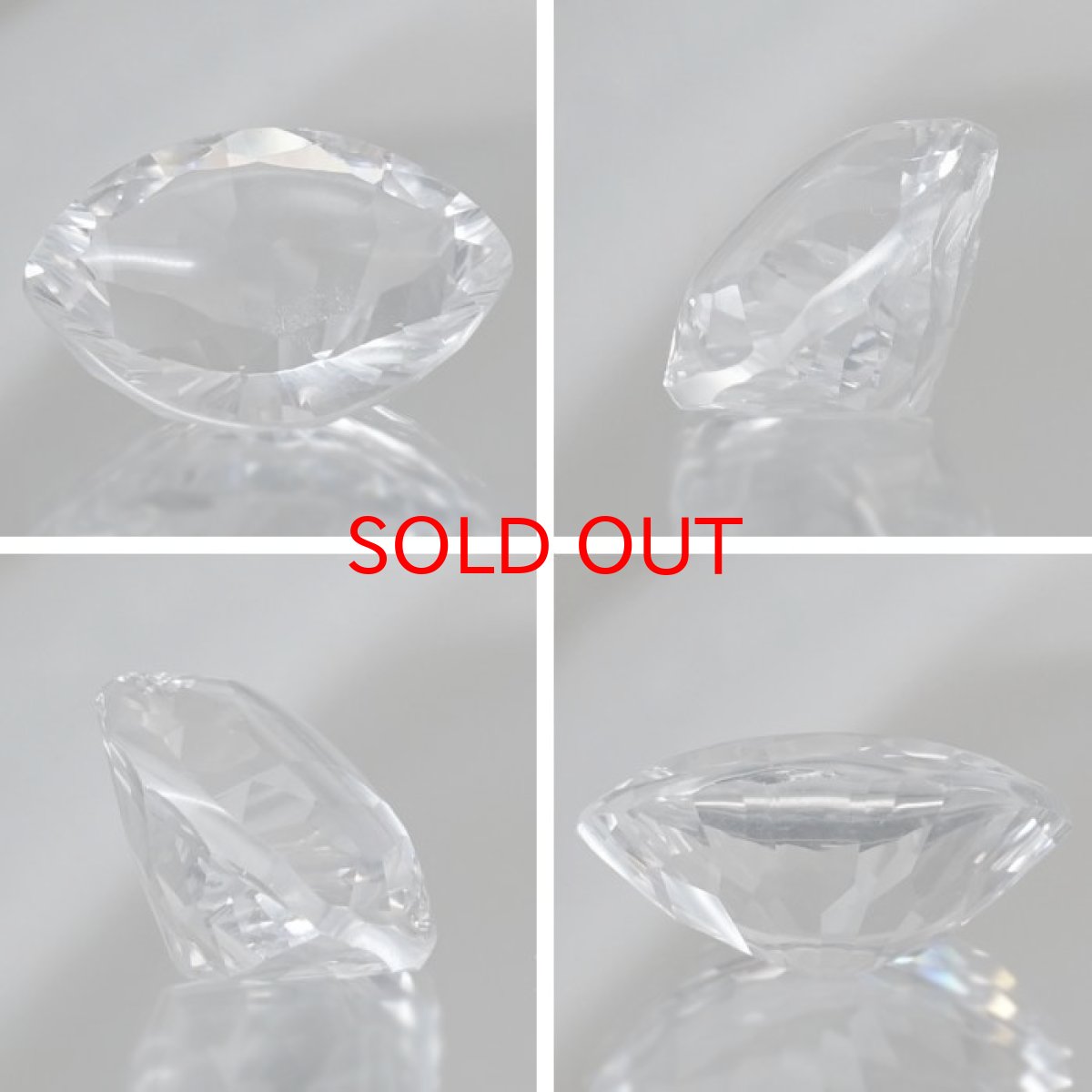 画像2: 【 国産天然石 】 長野県産 水晶 ルース 8.7ct マーキス 【 一点もの 】 天然石 パワーストーン カラーストーン (2)