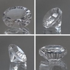 画像2: 【 国産天然石 】 宮崎県産 水晶 ルース 2.6ct シングルカット 【 一点もの 】 天然石 パワーストーン カラーストーン (2)