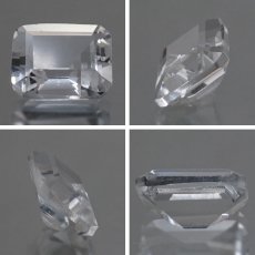 画像2: 【 国産天然石 】 岩手県産 水晶 ルース 2.7ct ステップカット 【 一点もの 】 天然石 パワーストーン カラーストーン (2)