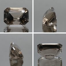 画像2: 【 国産天然石 】 滋賀県産 スモーキークォーツ ルース 6.4ct スクエアカット 【 一点もの 】 天然石 パワーストーン カラーストーン (2)