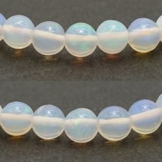 画像2: オパール ブレスレット エチオピア産 丸玉 5mm Opal 【 一点もの 】 エチオピアオパール 蛋白石 遊色効果 10月誕生石 天然石 パワーストーン カラーストーン (2)