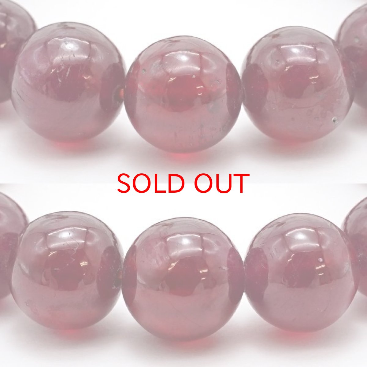 画像2: ルビー ブレスレット Ruby ブレス 12mm アフリカ産 【 7月誕生石 】 赤 ダークチェリー お守り 浄化 天然石 パワーストーン カラーストーン (2)