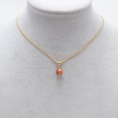 画像3: 【 一点もの 】 サンストーン ペンダントトップ 7mm タンザニア産 Sunstone 一粒ペンダント ネックレス シンプルペンダント 天然石 パワーストーン カラーストーン (3)