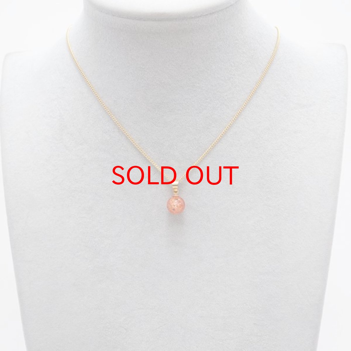 画像3: 【 一点もの 】 サンストーン ペンダントトップ 8mm タンザニア産 Sunstone 一粒ペンダント ネックレス シンプルペンダント 天然石 パワーストーン カラーストーン (3)