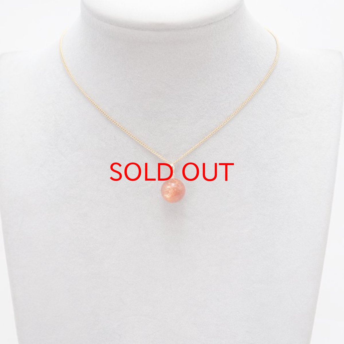 画像3: 【 一点もの 】 サンストーン ペンダントトップ 10mm K18 タンザニア産 Sunstone 一粒ペンダント ネックレス シンプルペンダント 天然石 パワーストーン カラーストーン (3)