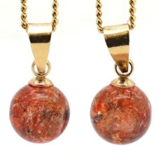 画像2: 【 一点もの 】 サンストーン ペンダントトップ 7mm タンザニア産 Sunstone 一粒ペンダント ネックレス シンプルペンダント 天然石 パワーストーン カラーストーン (2)