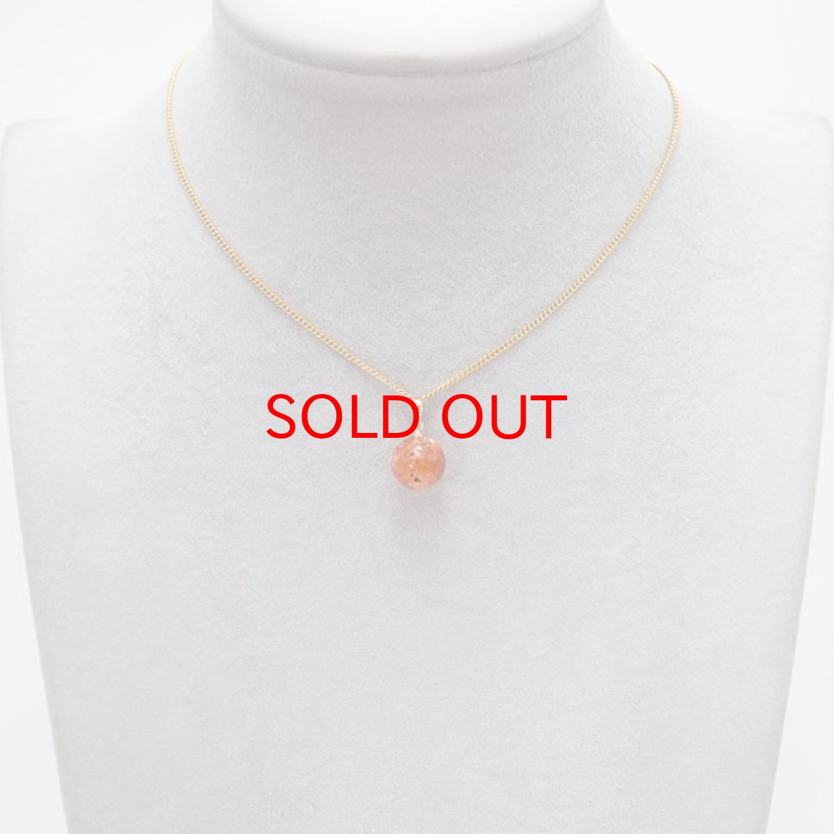 画像3: 【 一点もの 】 サンストーン ペンダントトップ 9mm K18 タンザニア産 Sunstone 一粒ペンダント ネックレス シンプルペンダント 天然石 パワーストーン カラーストーン (3)